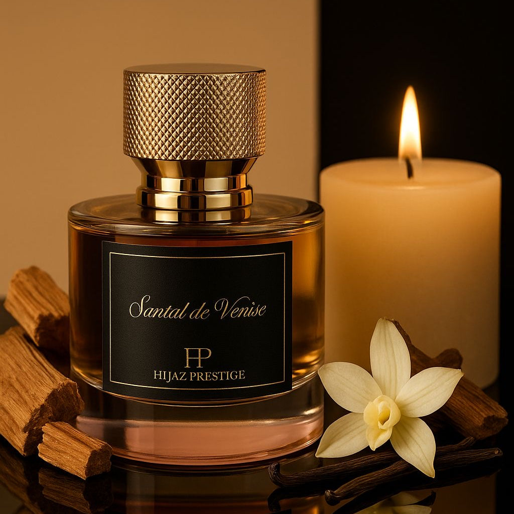 perfume bottle candle vanilla